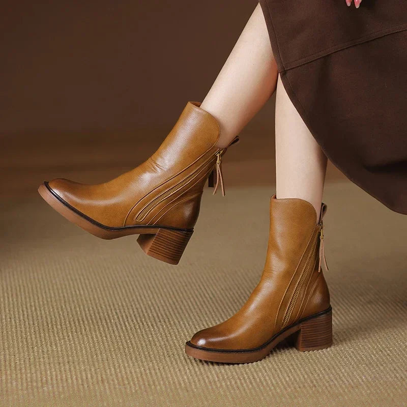 Emma | Leather Ankle Boots