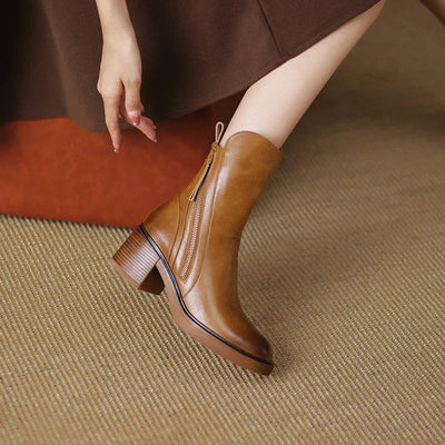 Emma | Leather Ankle Boots