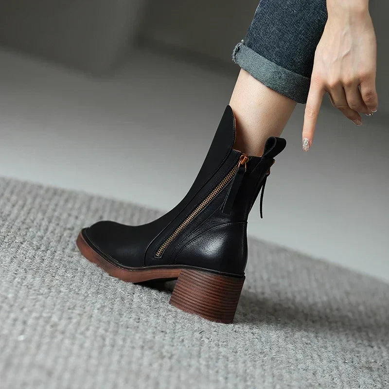 Emma | Leather Ankle Boots