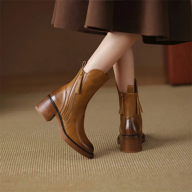Emma | Leather Ankle Boots