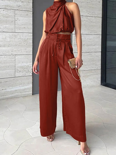 Ensemble sans manches pour femme