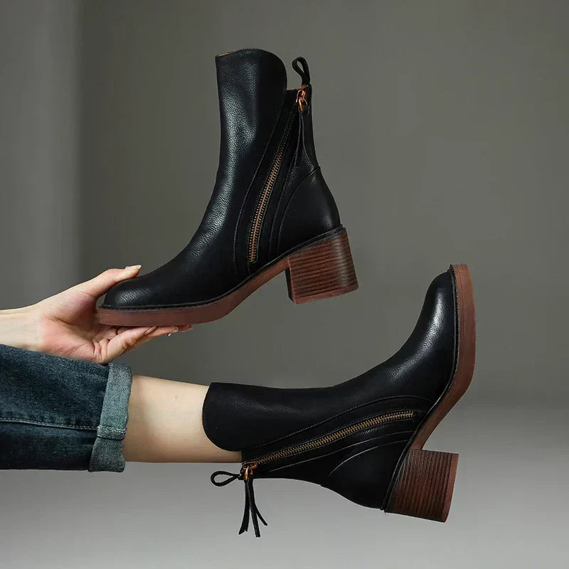 Emma | Leather Ankle Boots