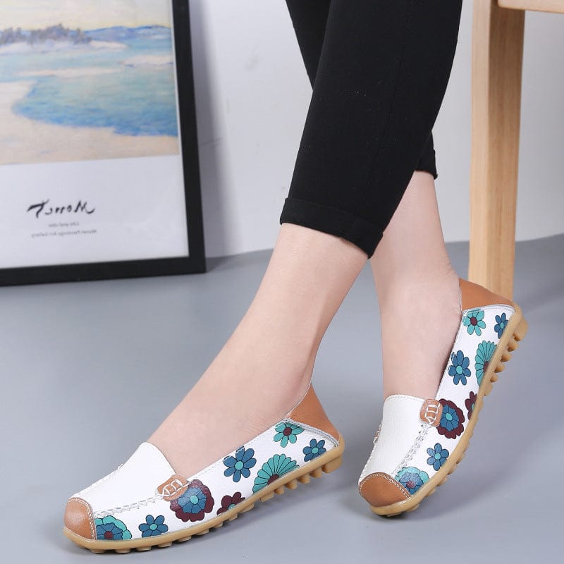 Mocassins fleurie confort+