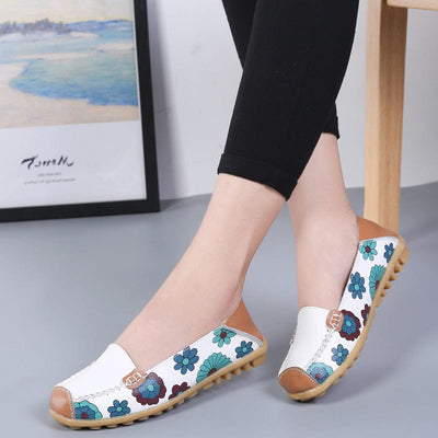 Mocassins fleurie confort+