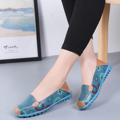 Mocassins fleurie confort+