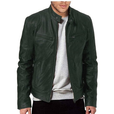 Veste en cuir respirant et sans pli