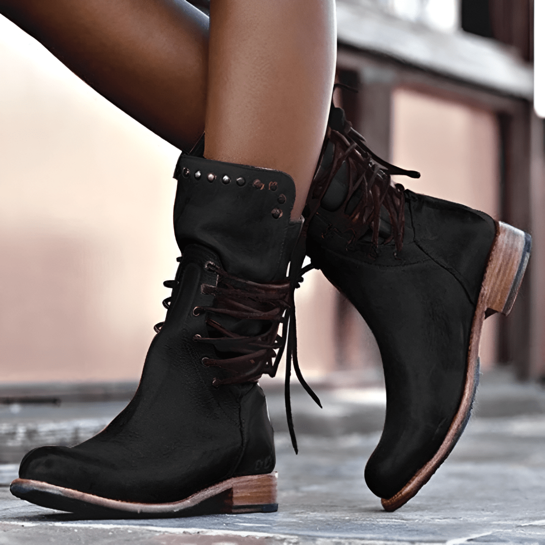 Yuri | Lace-up Leather Boots