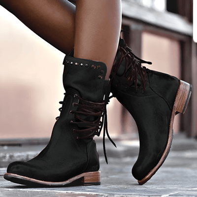 Yuri | Lace-up Leather Boots