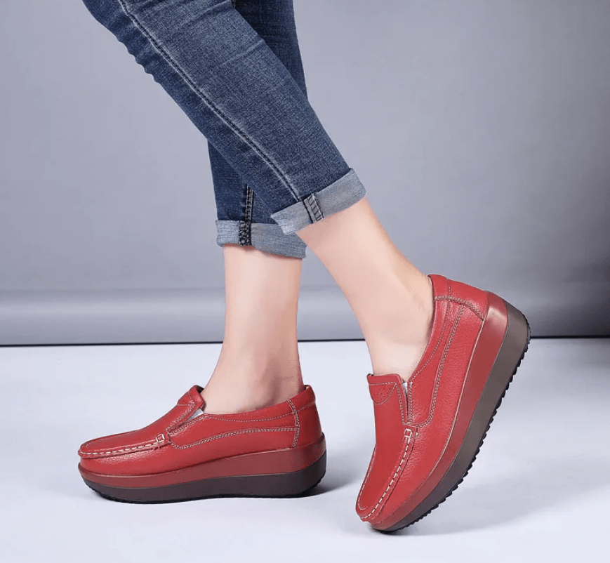 Mocassins compensés confort+