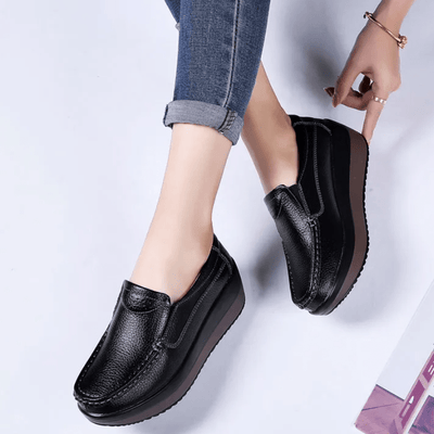 Mocassins compensés confort+