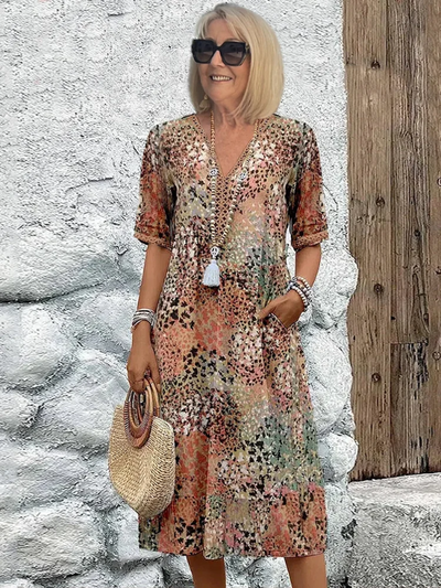 Élégance en Couleurs : Robe Mi-Longue