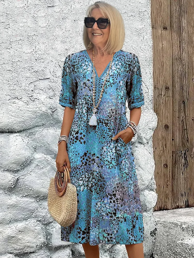 Élégance en Couleurs : Robe Mi-Longue