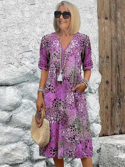 Élégance en Couleurs : Robe Mi-Longue