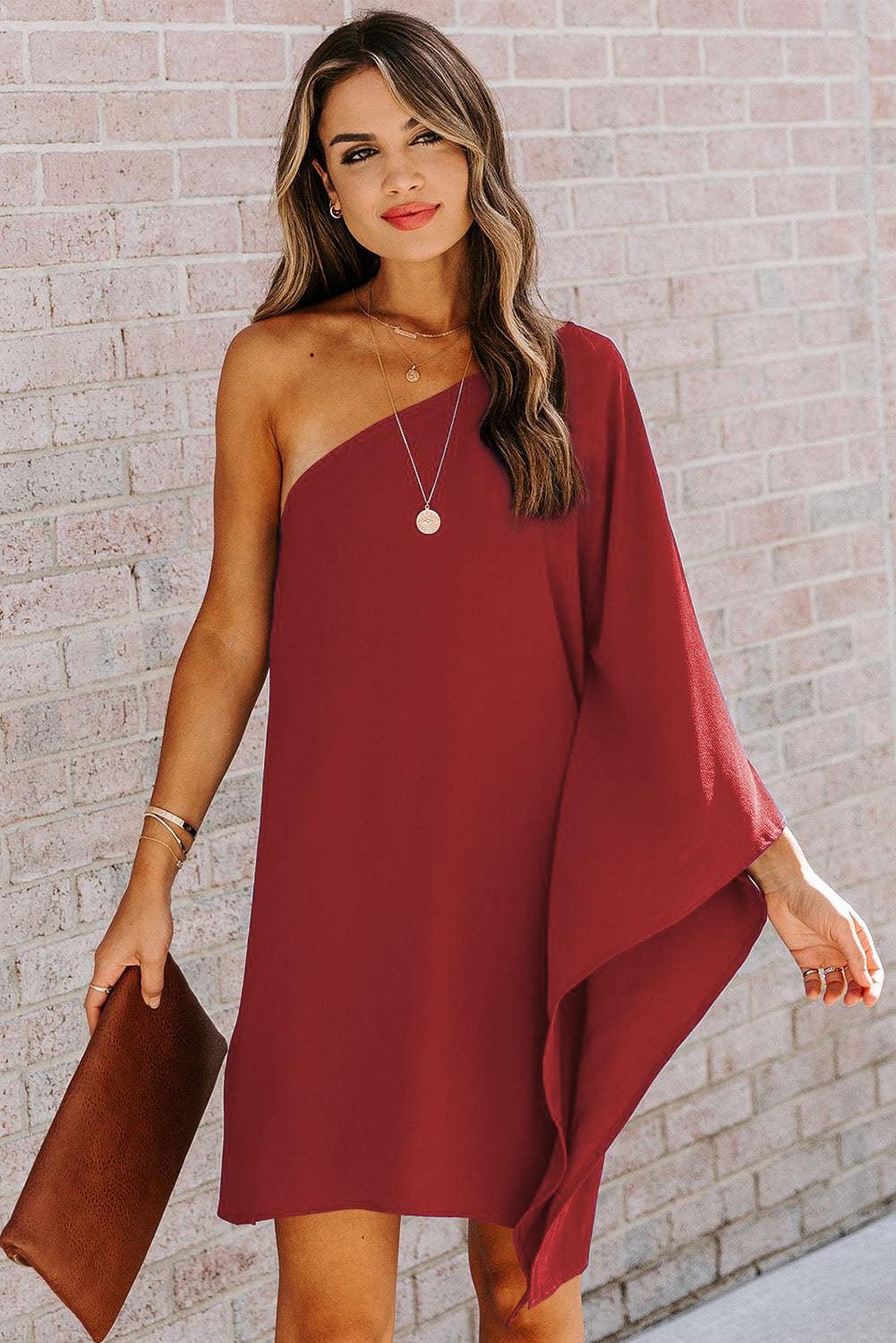Cornelia™ | Mini-Robe One-Shoulder Stylée