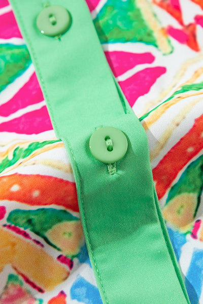 Elia™ | Robe Mini à Imprimé Géométrique avec Manches Courtes