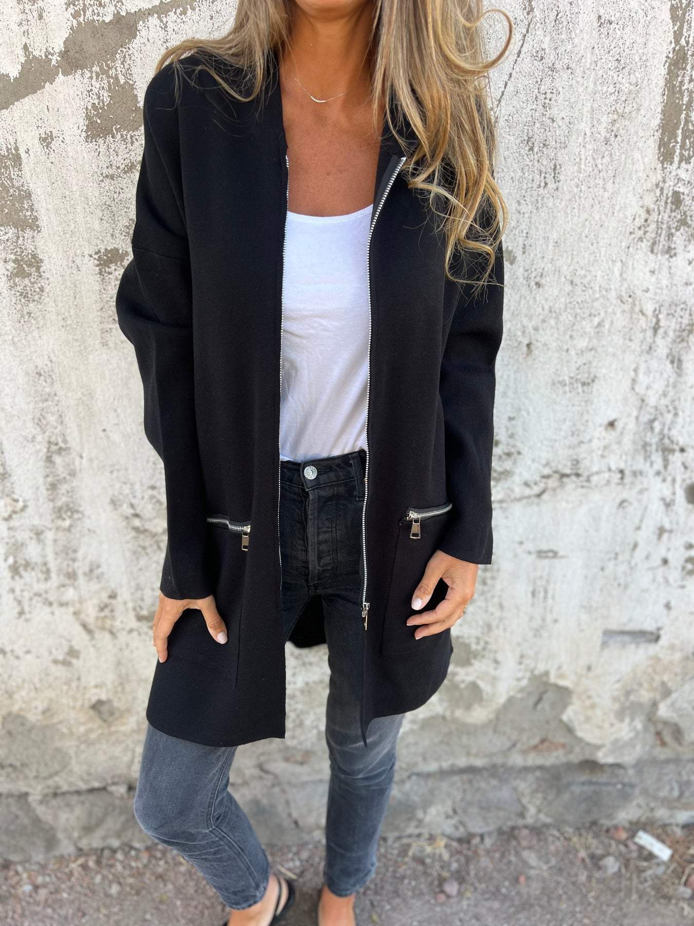 Janeth | Zip Cardigan