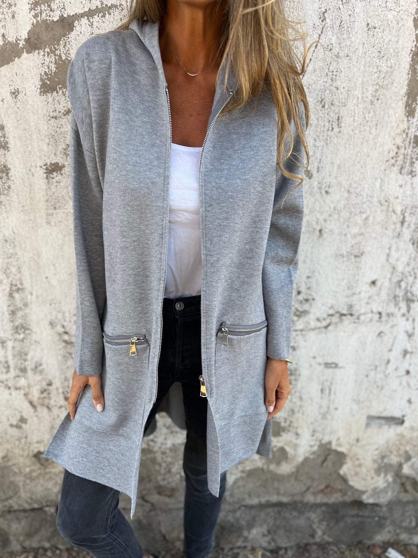 Janeth | Zip Cardigan