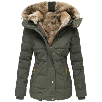 Manteau douillet avec capuche