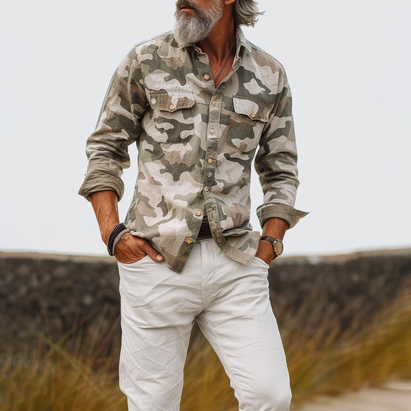 Ethan | Military Design Shirt