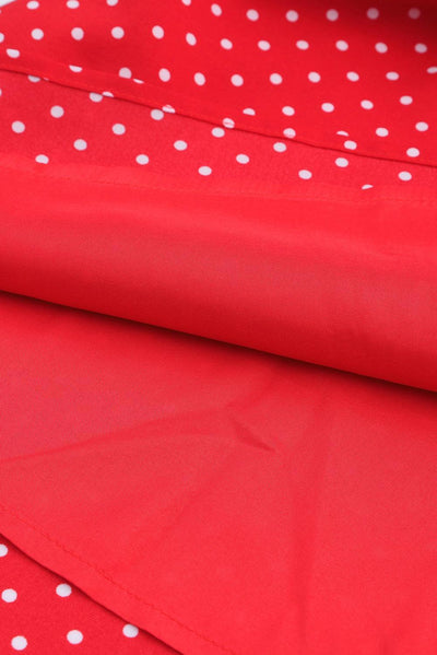 Nora™ | Robe Légère à Pois avec Décolleté en V et Manches à Volants