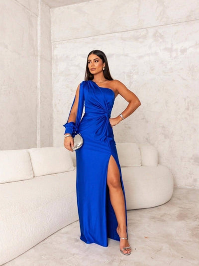 Victoria™ | Robe en soie élégante avec fente raffinée